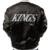 Los Angeles Kings Black Satin Bomber Jacket