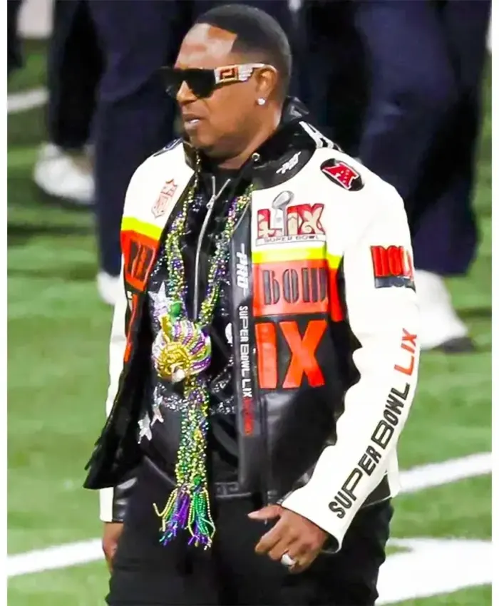 Master P Super Bowl LIX Pregame Leather Jacket
