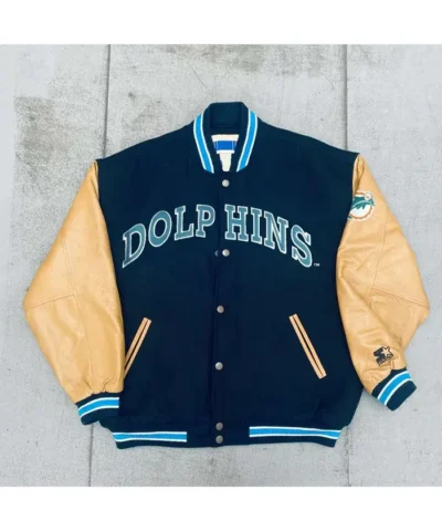 Miami Dolphins 90’s Varsity Jacket - Front