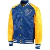 NFL Enforcer Los Angeles Rams Satin Full-Snap Jacket