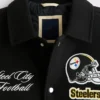NFL Pittsburgh Steelers Wool Varsity Bomber Jacket