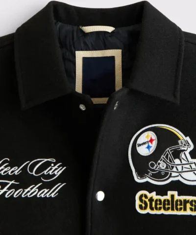 NFL Pittsburgh Steelers Wool Varsity Bomber Jacket