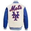 NFL Retro Classic Rib New York Mets Varsity Jacket