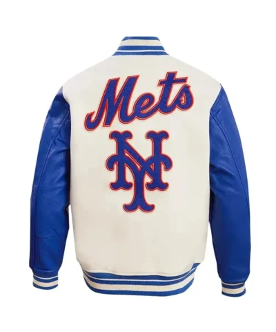 NFL Retro Classic Rib New York Mets Varsity Jacket