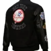 NY Yankees Black Out Vintage Logo Wool Varsity Jacket