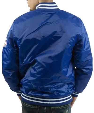 National Los Angeles Dodgers Full-Snap Satin Jacket