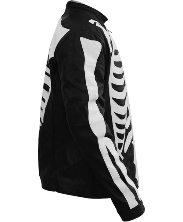 Rob Zombie Skeleton Bones Skull Leather Jacket
