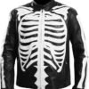Rob Zombie Skeleton Bones Skull Leather Jacket
