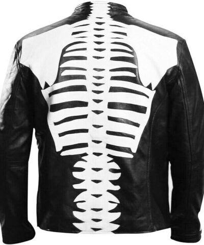 Rob Zombie Skeleton Bones Skull Leather Jacket