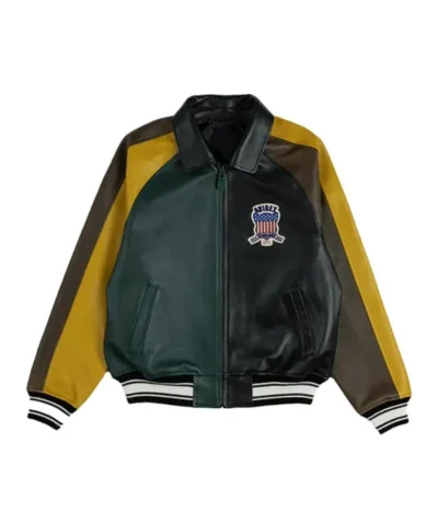 Patta X Avirex Leather Varsity Jacket