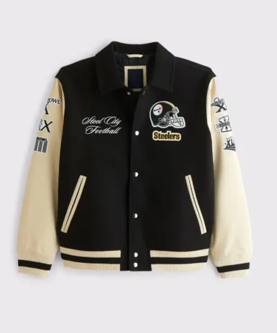 Pittsburgh Steelers Varsity Bomber Jacket