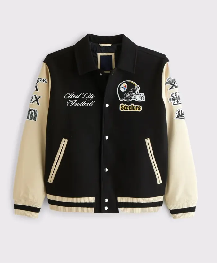 Pittsburgh Steelers Varsity Bomber Jacket