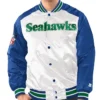 Renegade Seattle Seahawks Blue and White Jacket