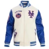 Retro Classic Rib New York Mets Varsity Jacket