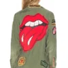 Rolling Stones 1975 Army Green Cotton Jacket