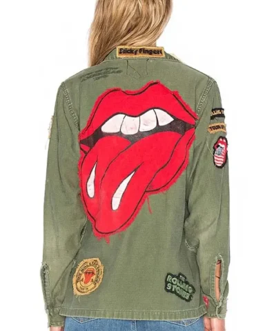 Rolling Stones 1975 Army Green Cotton Jacket