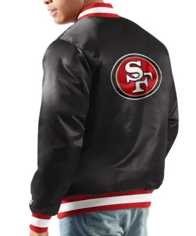 San Francisco 49ers Ace Satin Jacket - Back