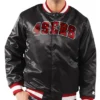 San Francisco 49ers Ace Satin Jacket - Front