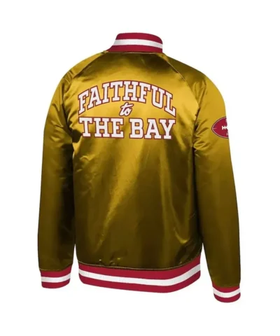 San Francisco 49ers Faithful To The Bay Bomber Jacket - Back