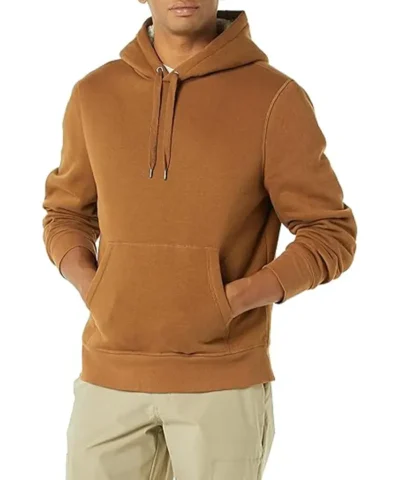 Sherpa Lined-Hoodie-Brown