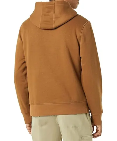 Sherpa Lined Hoodie-Brown