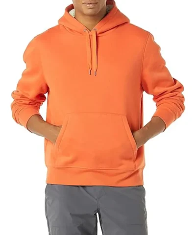 Sherpa Lined-Hoodie Orange