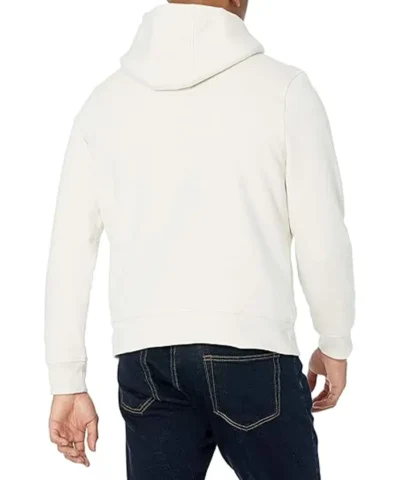 Sherpa Lined-Hoodie-White