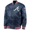 Shop Now The Diamond Atlanta Braves Navy Satin Jacket