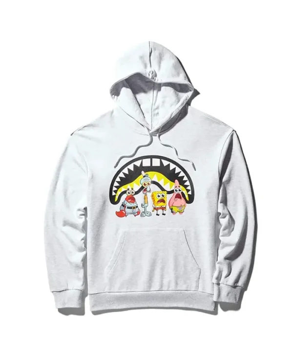 Sprayground SpongeBob White Printed Hoodie