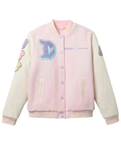 Stoney Clover Lane Disneyland Pink Varsity Jacket