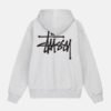 Stussy-Basic-Grey-Pullover-Hoodie