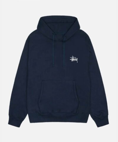 Stussy-Basic-Navy-Blue-Hoodie