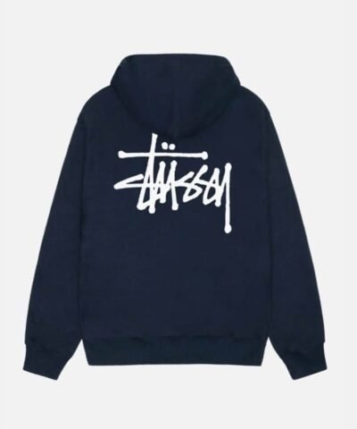 Stussy-Basic-Navy-Blue-Pullover-Hoodie