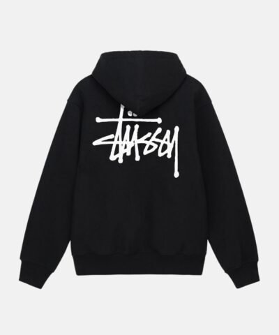 Stussy-Basic-Pullover-Black-Hoodie