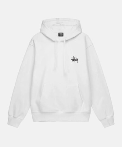 Stussy-Basic-White-Hoodie
