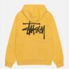 Stussy-Yellow-Pullover-Hoodie