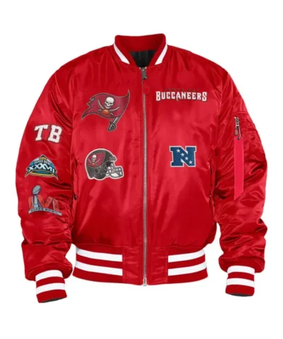Tampa Bay Buccaneers Bomber Red MA-1 Jacket