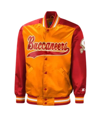 Tampa Bay Buccaneers Tradition Orange Red Satin Jacket
