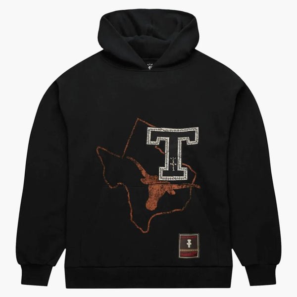 TravisScottxMitchellNessTexasLonghornsOverlapPulloverHoodieBlack