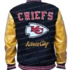 Chiefs Black and Yellow Varsity Jacket