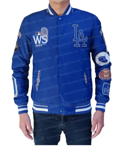 Los Angeles Dodgers 2024 World Series Champions Satin Jacket