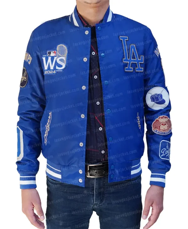 Los Angeles Dodgers 2024 World Series Champions Satin Jacket