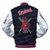 St. Louis Cardinals Old English Navy and White Varsity Jacket