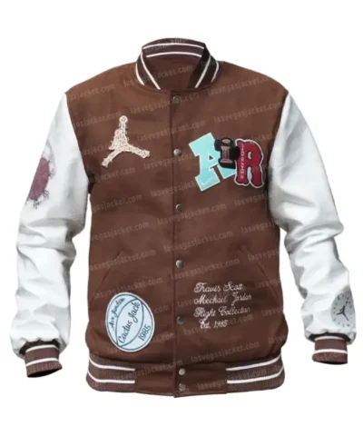 Travis Scott x Jordan Brown Varsity Jacket