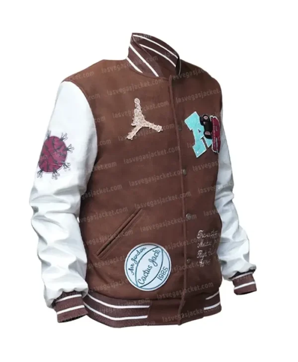 Travis Scott x Jordan Brown Varsity Jacket