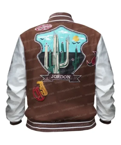 Travis Scott x Jordan Brown Varsity Jacket