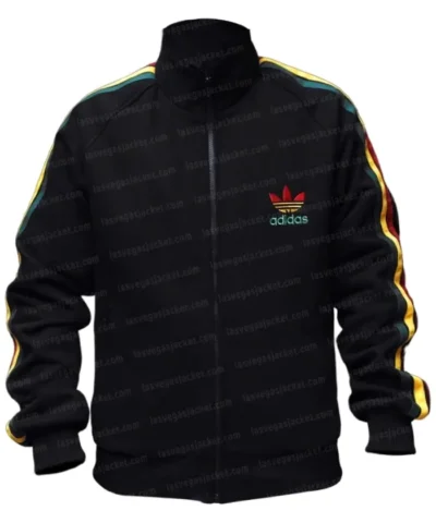 Bob Marley Black Adidas Track Jacket