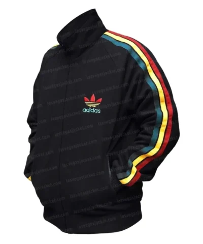 Bob Marley Black Adidas Track Jacket