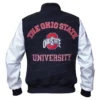 Classic Ohio State University Black and White Varsity Jacket