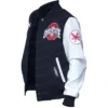 Classic Ohio State University Black and White Varsity Jacket
